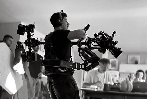 Fabian Meller operating ARRI Trinity 2 on set. © Rasto Slezak